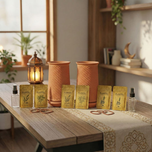 Ramadan Special Bundle | 2 Plantel Pots + 2 Jarjeer seed packs + 2 Rashad seed packs + 2 Chia seeds packs